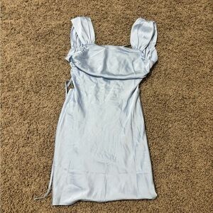 Beginning Boutique Macaycle Light Blue Mini dress